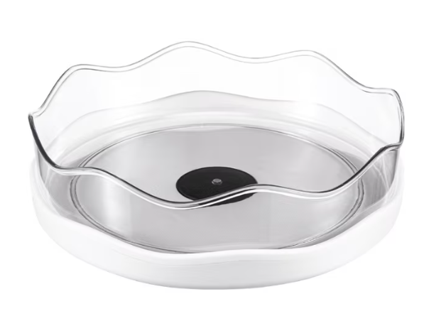 Organizator rotativ 360 grade pentru bucatarie / baie 27 cm alb